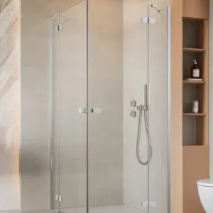Vásárlói kedvenc Fuenta KDD szögletes zuhanykabin 80x90 átlátszó