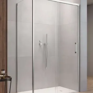 Olcsóbb Idea KDS szögletes zuhanykabin 160x100 átlátszó balos