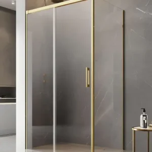 Vedd meg most Idea Gold KDJ szögletes arany zuhanykabin 100x90 átlátszó balos
