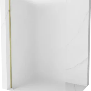 Vedd meg most Mexen Kioto Walk-in zuhanyfal 100 x 200 cm, matt, 8 mm, arany - 800-100-101-50-30