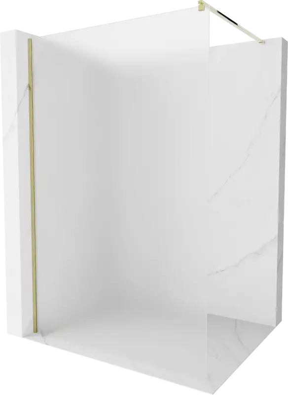 Vedd meg most Mexen Kioto Walk-in zuhanyfal 100 x 200 cm, matt, 8 mm, arany - 800-100-101-50-30