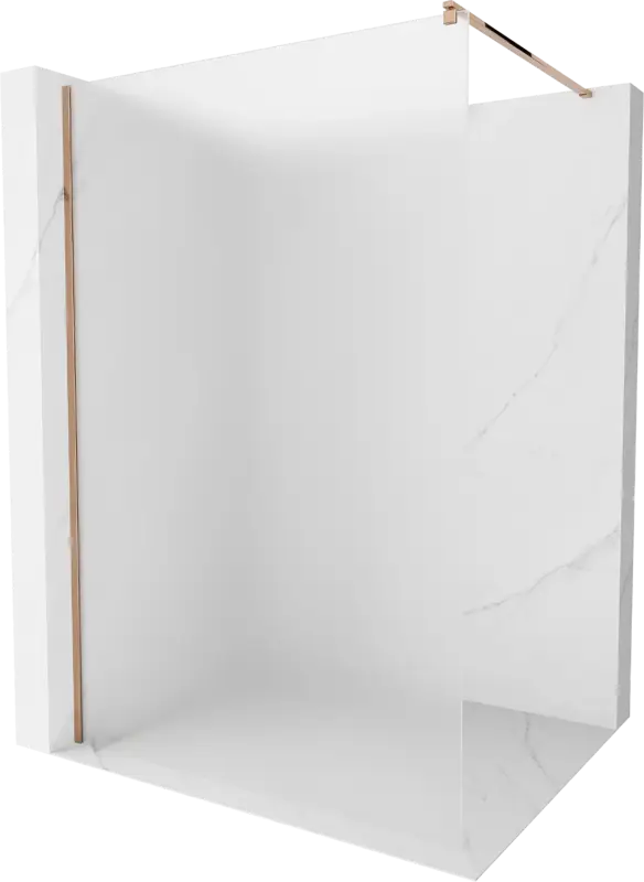 Vedd meg online Mexen Kioto 70 x 200 cm-es Walk-in zuhanyfal, 8 mm-es matt, rózsaarany - 800-070-101-60-30