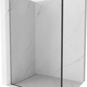 Árcsökkenés Mexen Kioto Walk-in zuhanyfal 130 x 200 cm, fekete keret, 8 mm, króm - 800-130-101-01-70