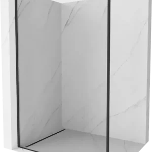 Akció Mexen Kioto Walk-in zuhanyfal 80 x 200 cm, fekete keret 8 mm, fekete - 800-080-101-70-70