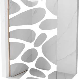 Vedd meg most Mexen Kioto Walk-in zuhanyfal, 100 x 200 cm, fehér hullám 8 mm, rózsaarany - 800-100-101-60-97