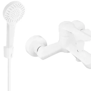 Árcsökkenés Mexen Sabre R05 kád csaptelep zuhanyszettel, fehér - 7213R05-20