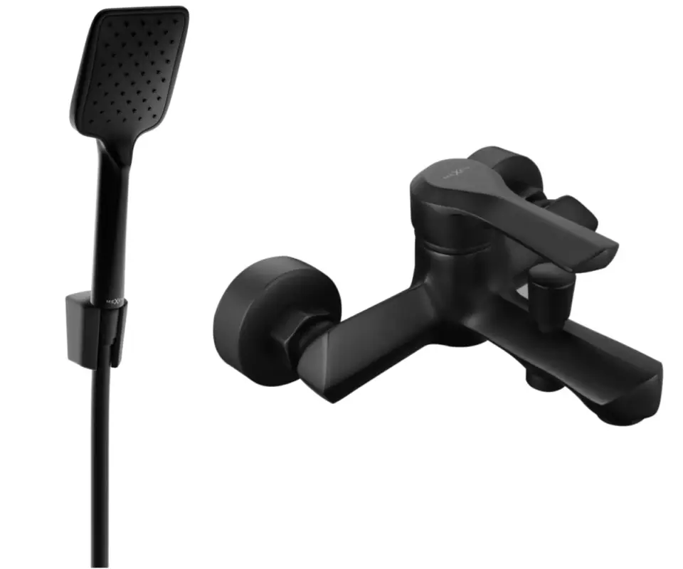 Mexen Sabre R62 kádcsaptelep zuhanyszettel, fekete - 7213R62-70 Csak ma