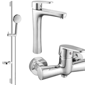 Outlet Mexen Kama DS75 zuhanyszett, króm - 72514DS75-00