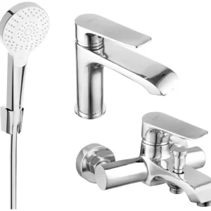 Outlet Mexen Pecos R05 fürdőkád készlet, króm - 72703R05-00