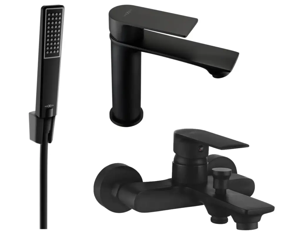 Mexen Royo R72 kádkészlet, fekete - 72203R72-70 Legkelendőbb