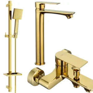 Mexen Royo DQ45 fürdőkád készlet, arany - 72213DQ45-50 Alacsony ár
