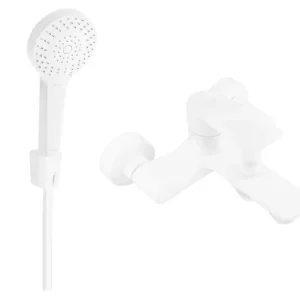 Prémium Mexen Royo R05 kád csaptelep zuhanykészlettel, fehér - 7223R05-20