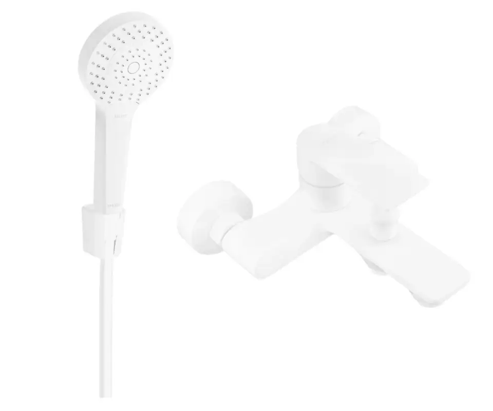 Prémium Mexen Royo R05 kád csaptelep zuhanykészlettel, fehér - 7223R05-20