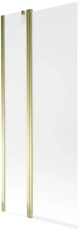 Biztonságos vásárlás Mexen Flip kádparaván 2-szárnyú 80 x 150 cm, zúzmarás, arany - 894-080-101-50-30