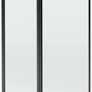 Expressz szállítás Mexen Flip 2 szárnyas zuhanyfal 100 x 150 cm, fekete keret, fekete - 894-100-101-70-70