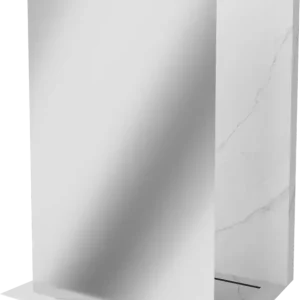 Árcsökkenés Mexen Kioto szabadon álló zuhanyfal 100 x 200 cm, tükör 8 mm, gun metal - 800-100-002-95-50