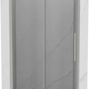Mexen Velar L tolóajtó zuhanykabin 120 cm, átlátszó, kefélt nikkel - 871-120-003-01-97 Exkluzív ajánlat