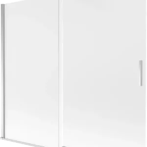 Biztonságos fizetés Mexen Velar 2-paneles, eltolható zuhanyfal 180 x 150 cm, matt, króm - 896-180-000-31-01