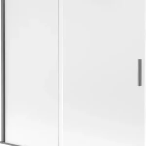 Végkiárusítás Mexen Velar 2-szárnyas toló zuhanyfal 170 x 150 cm, matt, gun metal - 896-170-000-31-95
