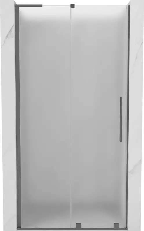 Mexen Velar L tolóajtós zuhanyajtó 120 cm, zúzott üveg, gun metal - 871-120-003-31-95 Biztonságos fizetés