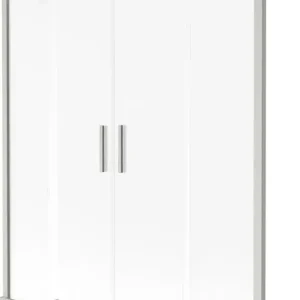 Biztonságos vásárlás Mexen Velar Duo kádparaván 2-szárnyú toló 160 x 150 cm, zúzmara, kefélt nikkel - 896-160-000-32-97