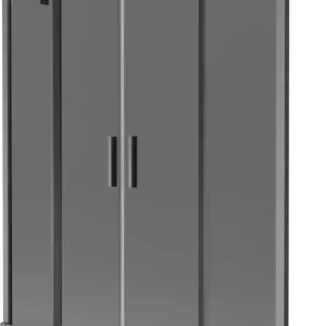 Expressz kézbesítés Mexen Velar Duo kétszárnyú eltolható fürdőkádparaván 140 x 150 cm, grafit, gun gray csiszolt - 896-140-000-42-66