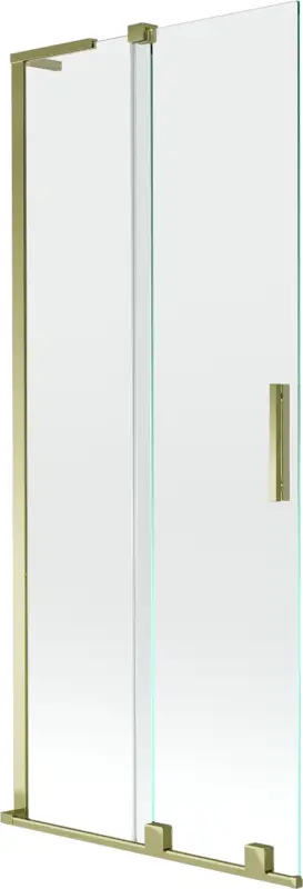 Expressz kézbesítés Mexen Velar L kétszárnyú toló zuhanyfal 80 x 150 cm, átlátszó, arany - 896-080-003-01-50