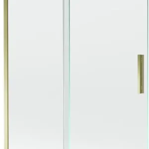 Expressz szállítás Mexen Velar L kádra szerelhető, 2-szárnyú, tolóajtós, 120 x 150 cm, átlátszó, arany - 896-120-003-01-50