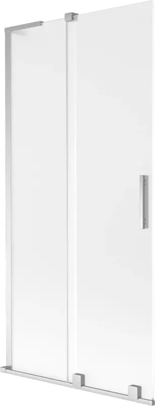 Expressz kézbesítés Mexen Velar L 2-szárnyas toló fürdőszobai paraván 90 x 150 cm, harmat, króm - 896-090-003-31-01