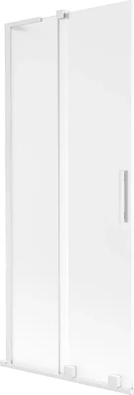 Biztonságos fizetés Mexen Velar L 2 szárnyas toló zuhanyfal 85 x 150 cm, matt, fehér - 896-085-003-31-20