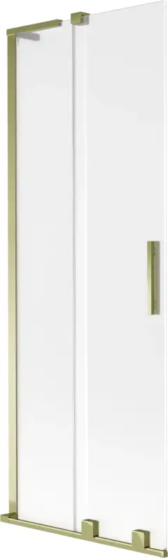 Bestseller Mexen Velar L kádparaván 2-szárnyú toló 75 x 150 cm, fagyott, arany - 896-075-003-31-50