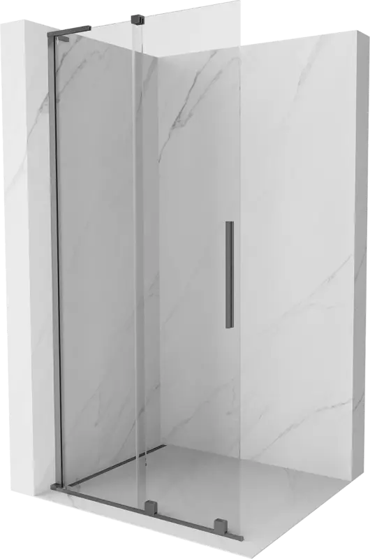 Vedd meg most Mexen Velar L Walk-in zuhanyfal tolóajtóval, 120 x 200 cm, áttetsző 8 mm, gun metal - 871-120-003-03-95