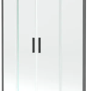 Azonnal elérhető Mexen Velar L Duo kétpaneles, tolóajtós zuhanyfal, 160 x 150 cm, átlátszó, gun metal - 896-160-003-02-95