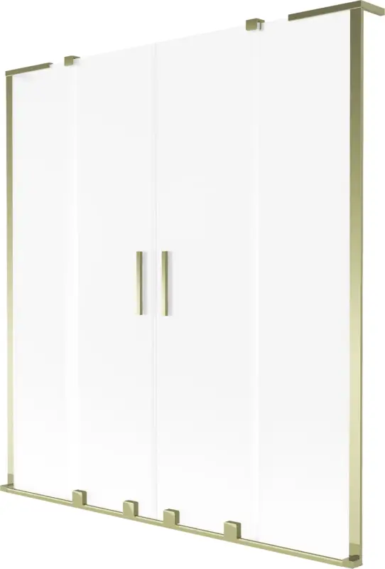 Árengedmény Mexen Velar L Duo kádparaván 2-szárnyú toló 140 x 150 cm, matin, arany - 896-140-003-32-50