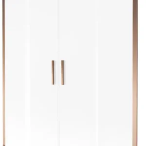 Csak ma Mexen Velar L Duo kádparaván 2-szárnyú toló 150 x 150 cm, fagyott, rózsaarany - 896-150-003-32-60