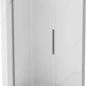 Vedd meg online Mexen Velar L toló zuhanyfal Walk-in 100 x 200 cm, matt 8 mm, gun metal - 871-100-003-33-95