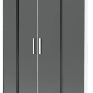 Exkluzív ajánlat Mexen Velar L Duo kétszárnyú zuhanykabin 150 x 150 cm, grafit, fehér - 896-150-003-42-20