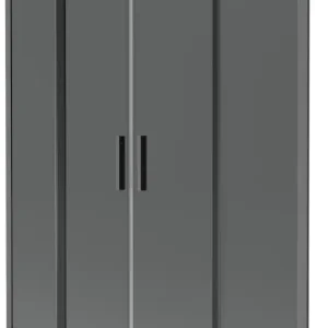 Alacsony ár Mexen Velar L Két részes zuhanyfal 2-szárnyú toló 160 x 150 cm, grafit, sötétszürke - 896-160-003-42-95