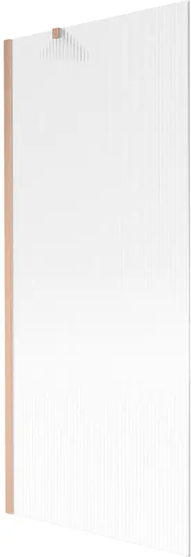 Bestseller Mexen Next kádparaván 1-részes 80 x 150 cm, csíkos, csiszolt réz - 895-080-000-00-09-65