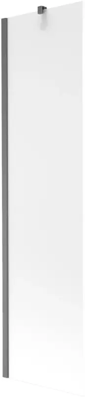 Ajánlat Mexen Next fürdőkád paraván, 1-szárnyú 50 x 150 cm, zúzmarás, gun gray kefe - 895-050-000-00-30-66