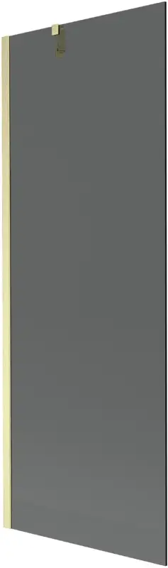 Akciós ár Mexen Next egyajtós kádparaván 70 x 150 cm, grafit, arany szálcsiszolt - 895-070-000-00-40-55