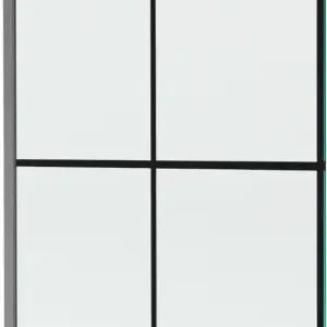 Expressz kézbesítés Mexen Next 1 szárnyú zuhanyfal 90 x 150 cm, fekete rács, gun gray kefélt - 895-090-000-00-77-66