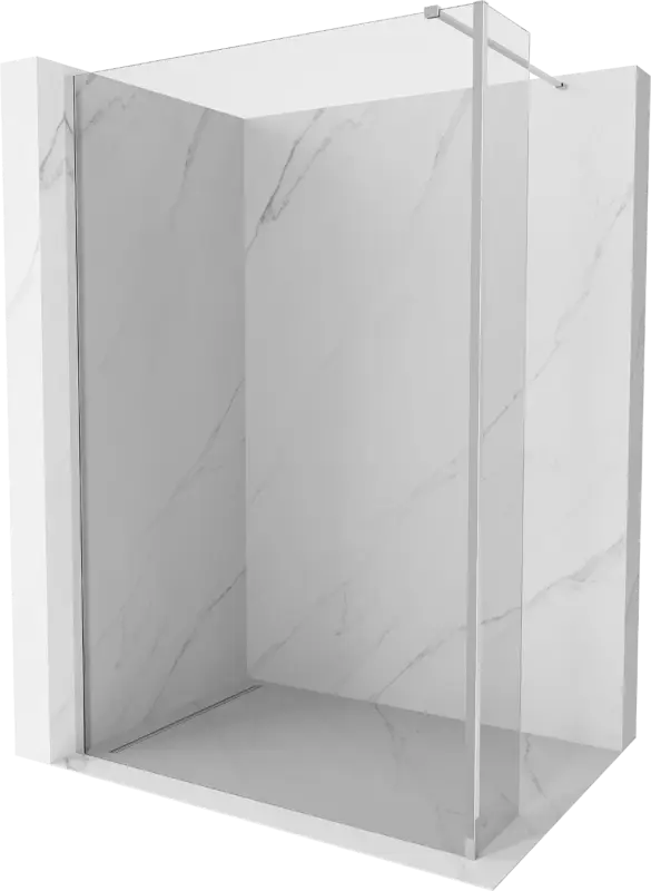 Akciós ár Mexen Kioto zuhanyfal Walk-in 160 x 40 cm, átlátszó, króm - 800-160-212-01-00-040