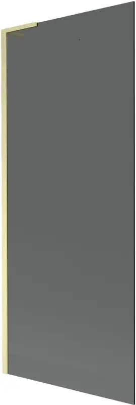 Akció Mexen Next L fürdőkádparaván, 1 szárnyas, 80 x 150 cm, grafit, arany szálcsiszolt - 895-080-000-03-40-55