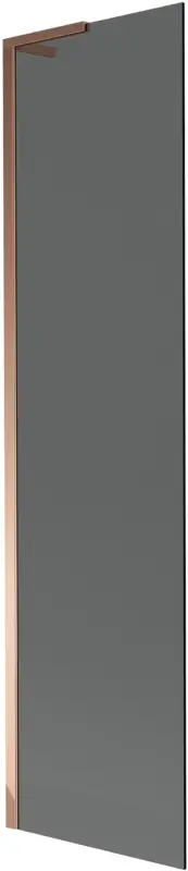 Exkluzív ajánlat Mexen Next L kádparaván, 1-szárnyú, 50 x 150 cm, grafit, rózsaarany - 895-050-000-03-40-60