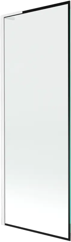 Biztonságos vásárlás Mexen Next L kádparaván 1-szárnyú 70 x 150 cm, fekete keret, fehér - 895-070-000-03-70-20
