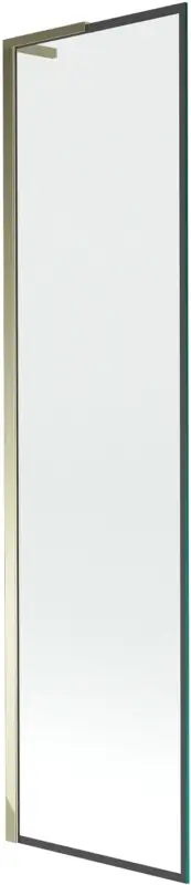 Exkluzív ajánlat Mexen Next L egy szárnyú fürdőkád paraván 50 x 150 cm, fekete keret, arany - 895-050-000-03-70-50