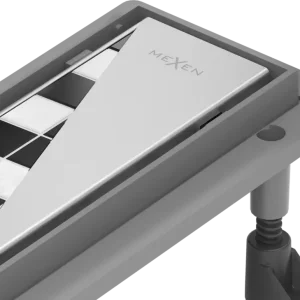 Árcsökkenés Mexen Flat ABS vonalmenti lefolyó 2 az 1-ben 80 cm, inox- 1069080