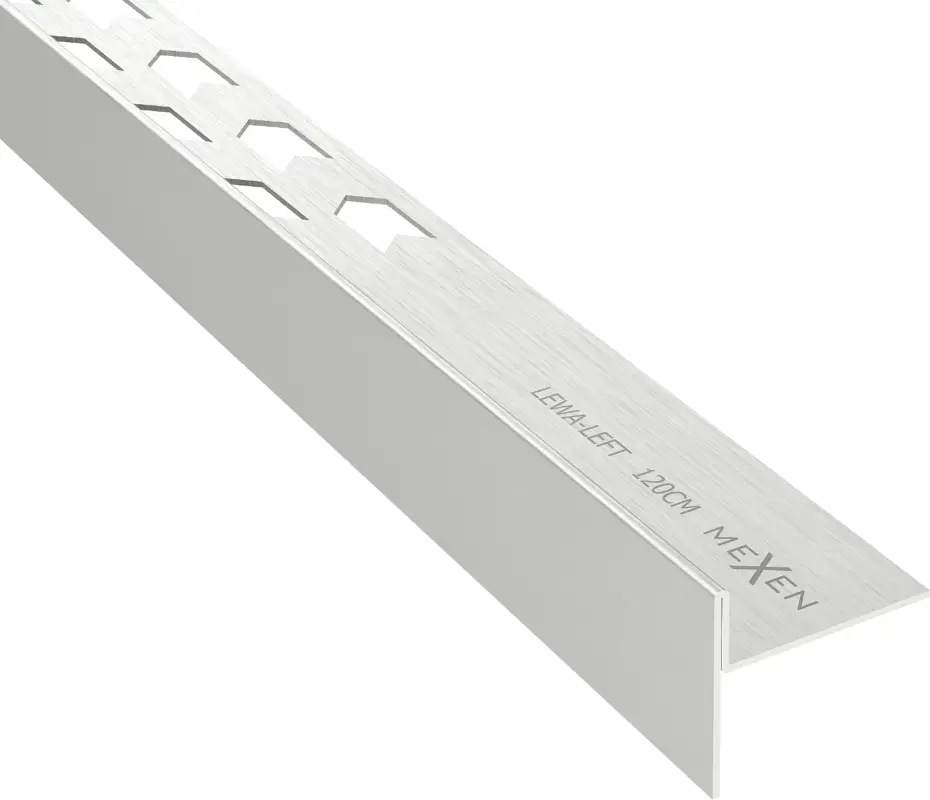 Mexen Line-B padlószegély 120 cm bal, inox - 181001120L Népszerű