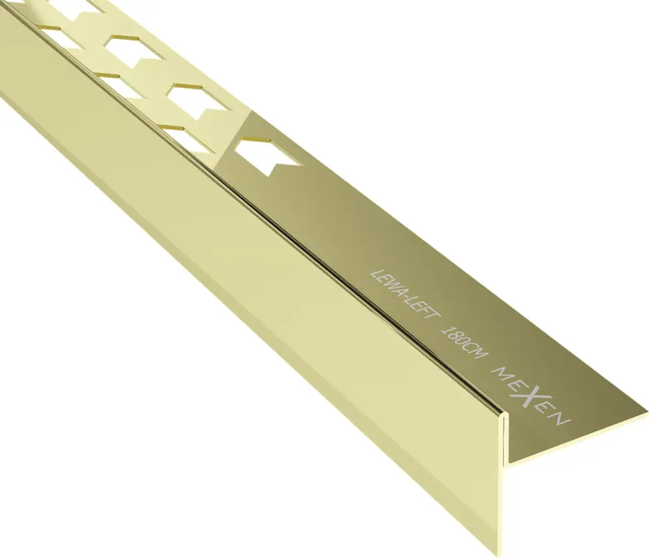 Mexen Line-B padlószegély 180 cm bal, arany - 185001180L Outlet